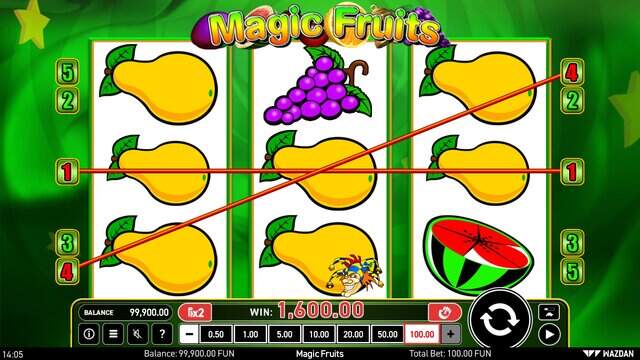 Magic Fruits Wazdan wygrana