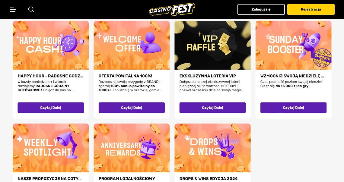 casinofest bonus