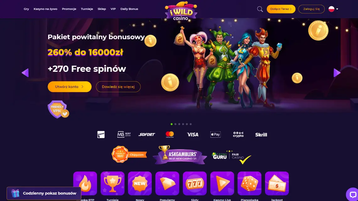 iWild casino opinie