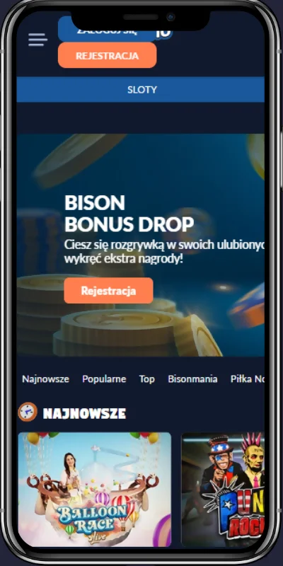 Bison Casino wersia androida