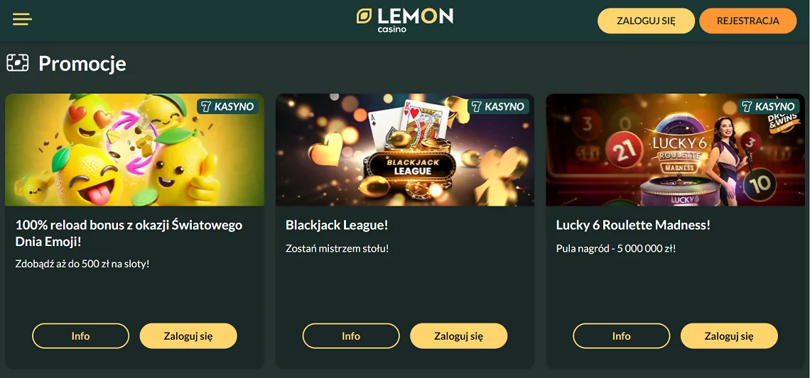 Lemon Casino Bonuses