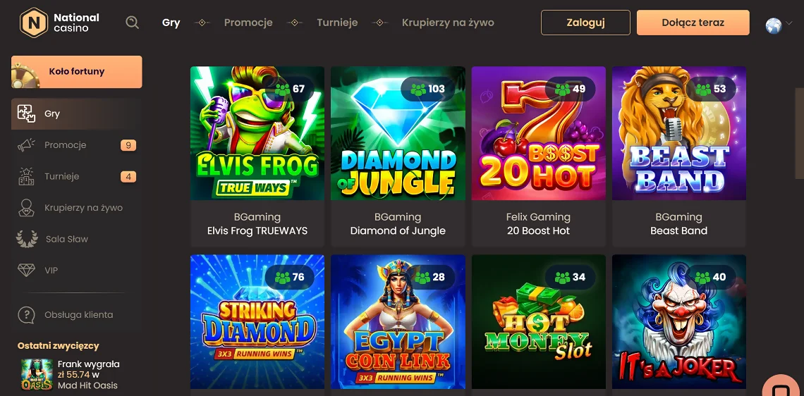 National Casino Games