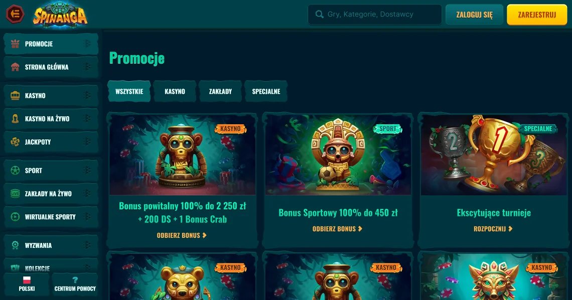 Spinanga Bonuses