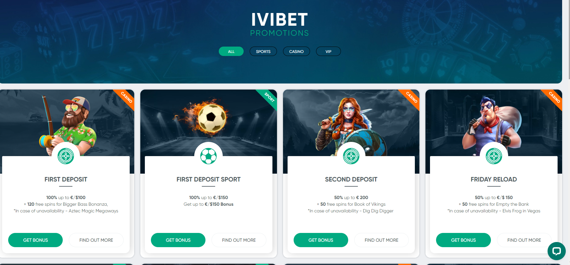 ivibet bonuses