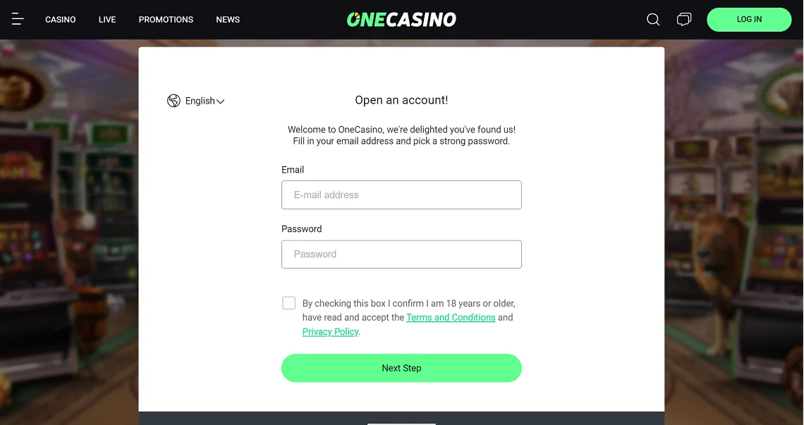 One Casino Sign Up