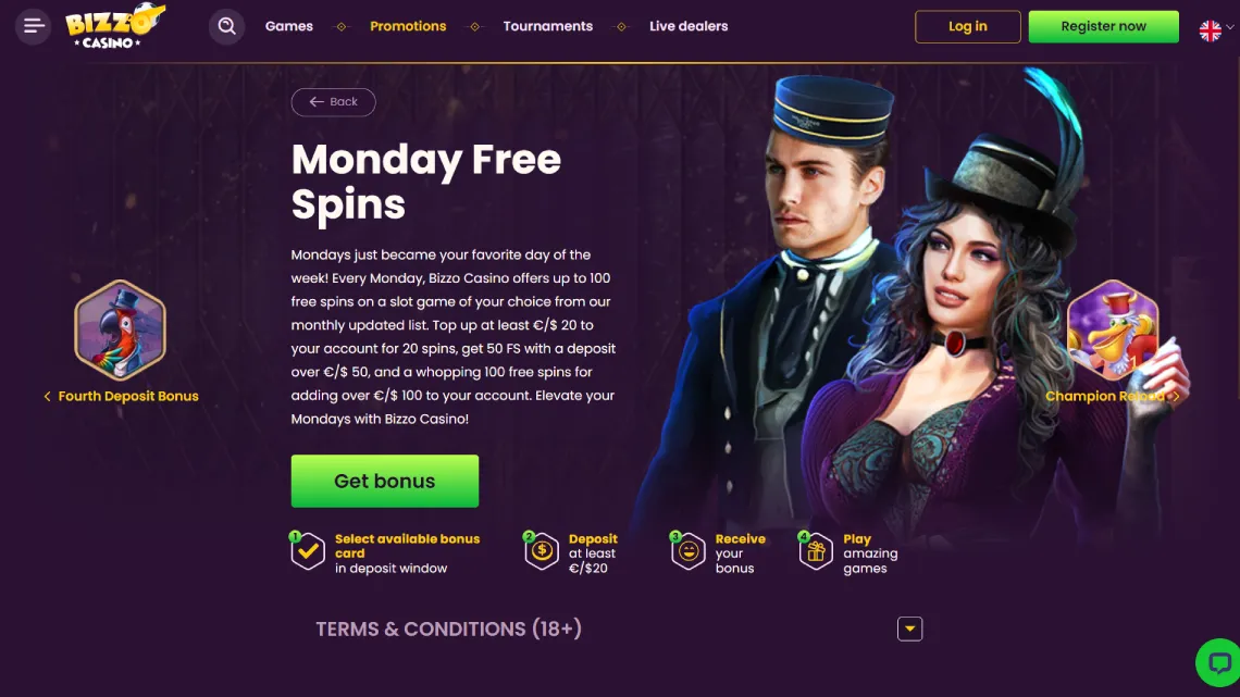 Bizzo Casino Free Spins