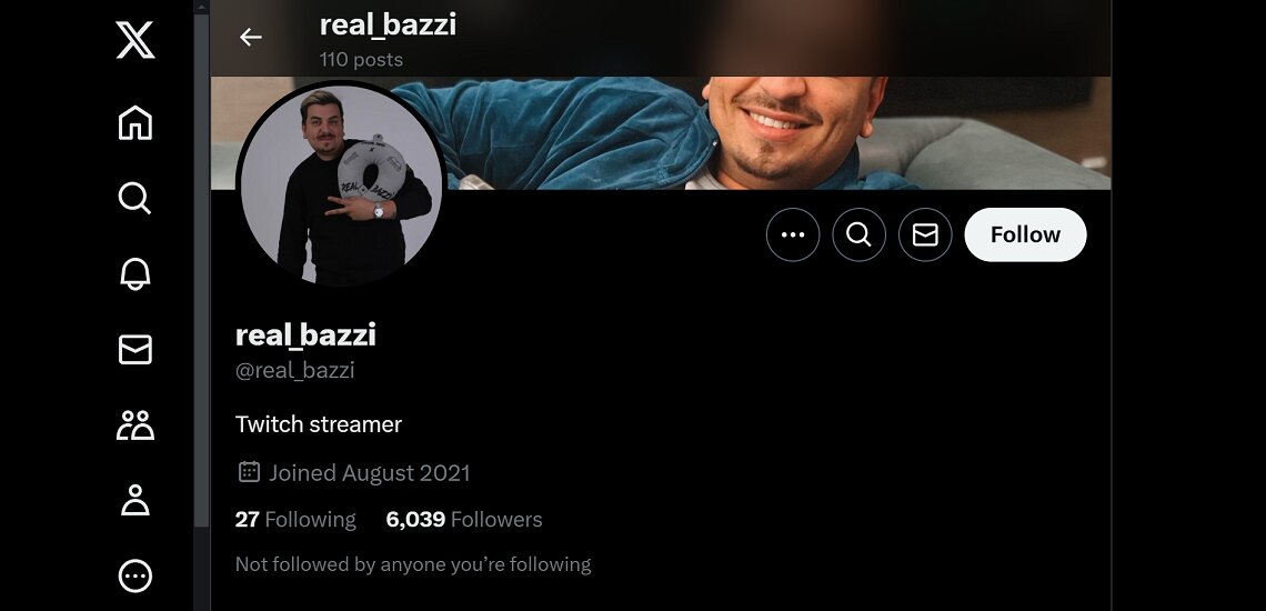 Real Bazzi Twitter Profile